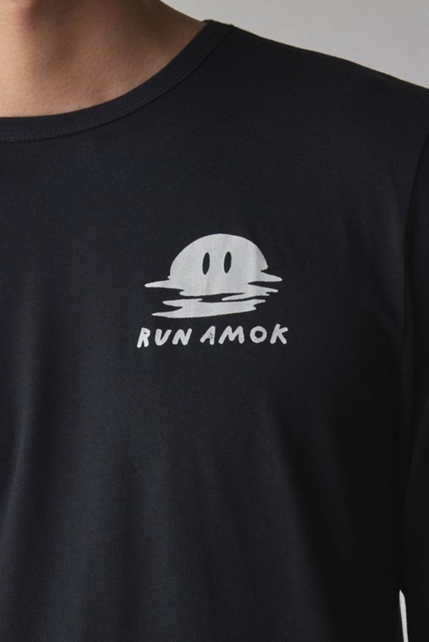 Slide View: 4: T-shirt à manches longues actif Roark Run Amok Mathis