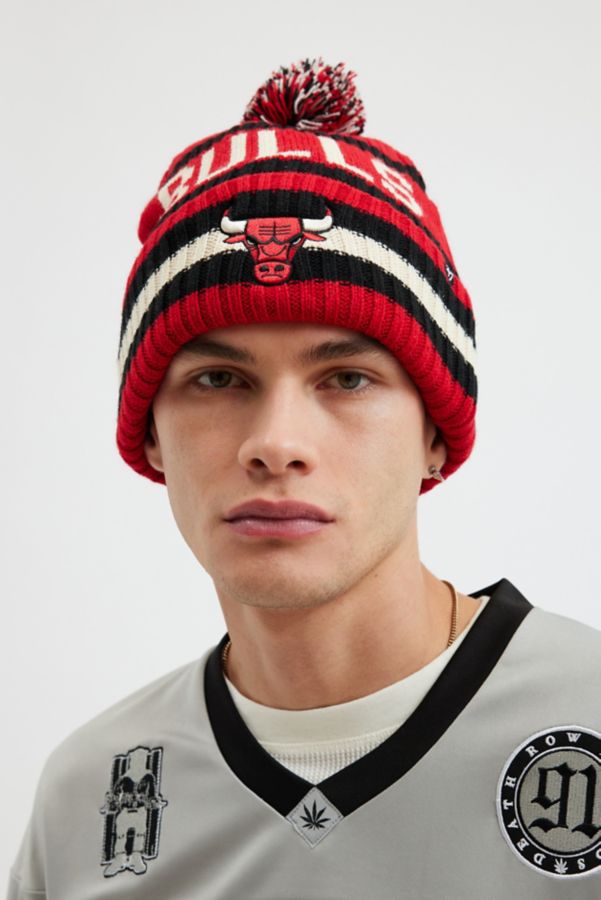 Slide View: 1: '47 Brand Chicago Bulls Bering Cuffed Beanie