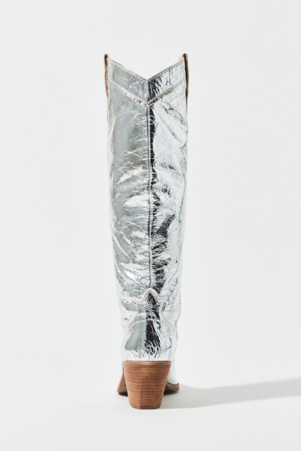 Slide View: 3: Frye Sara Metallic Western Boot