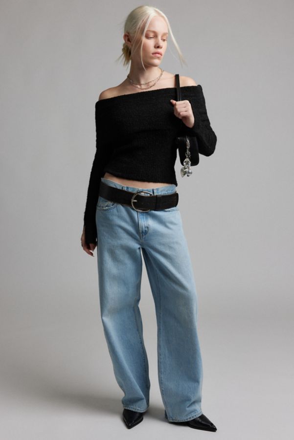 Slide View: 2: Kimchi Blue Isabel Cozy Off-The-Shoulder Sweater