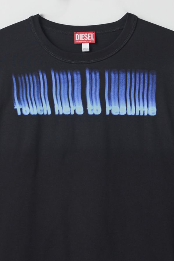 Slide View: 2: Diesel Big Stencil Graphic Tee