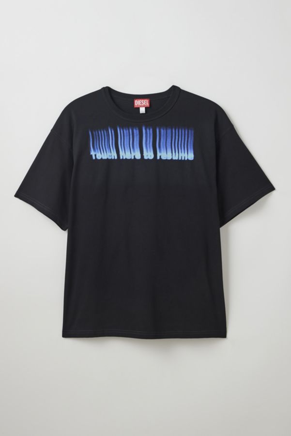 Slide View: 1: Diesel Big Stencil Graphic Tee