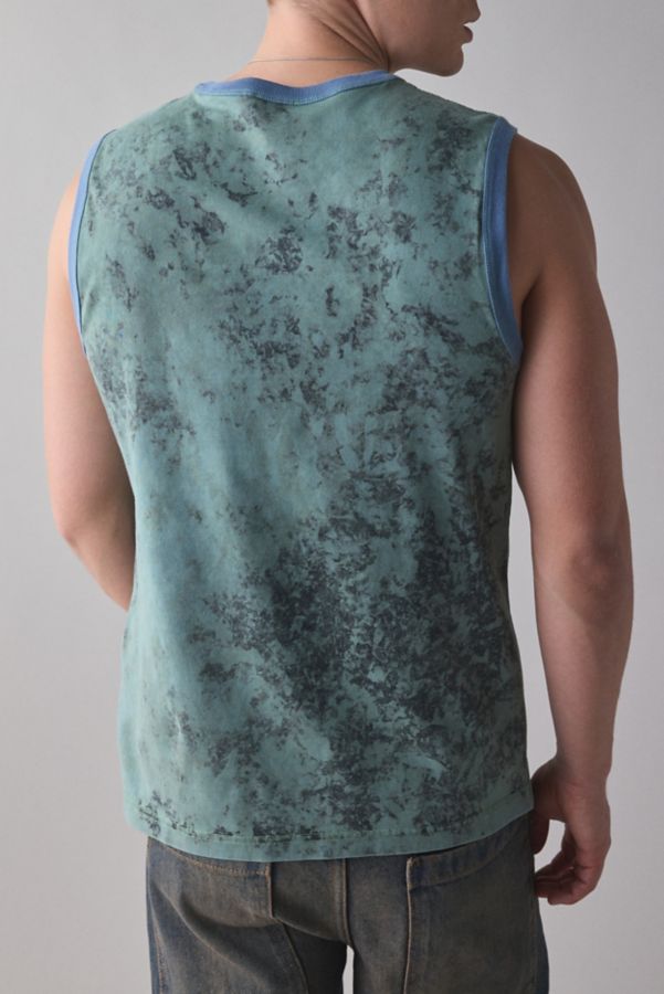 Slide View: 2: Diesel Core Graphic Distressed Tank Top