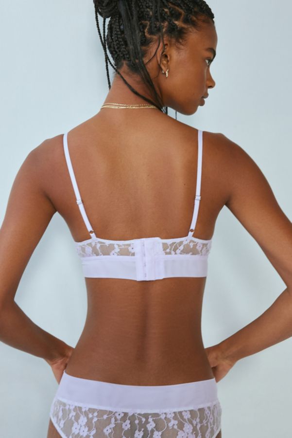 Slide View: 3: Out From Under Frost Party Lace Scoop Neck Bra