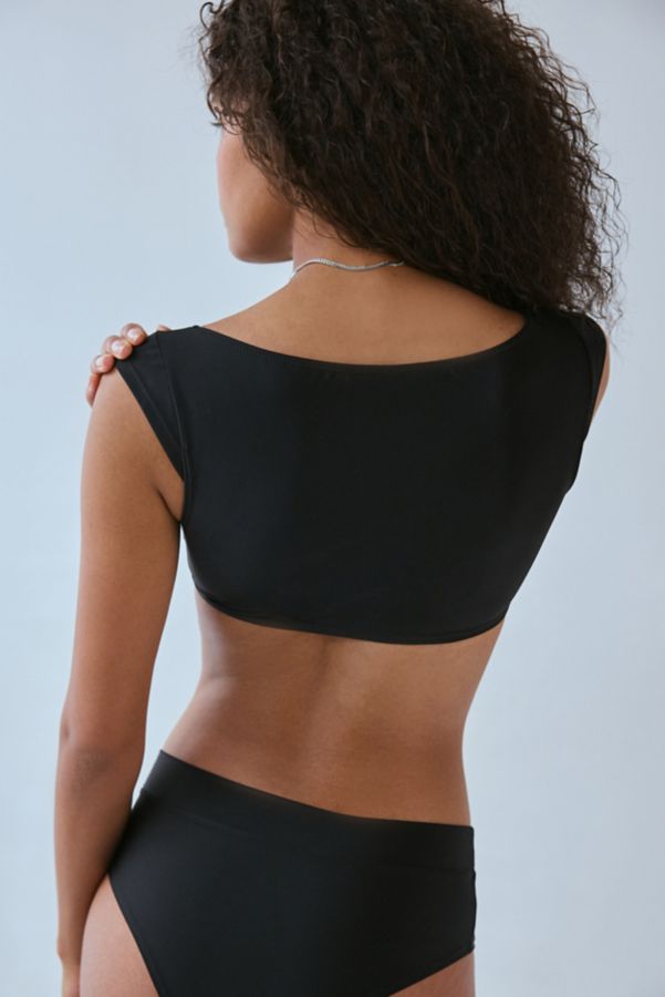 Slide View: 2: Out From Under Twilight Micro Knit Scoop Neck Bra Top