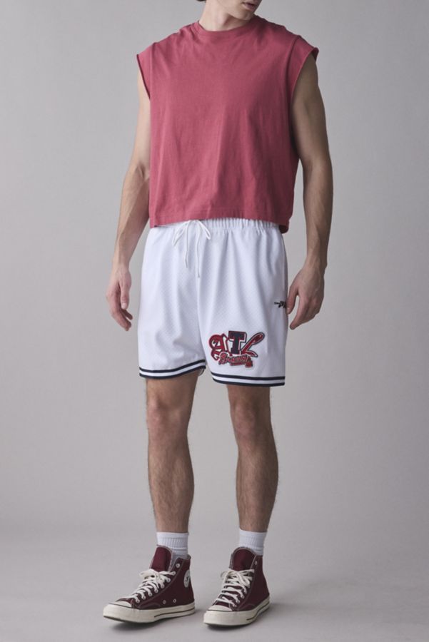 Slide View: 2: Pro Standard MLB Atlanta Braves Mesh Basketball Short