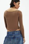 Thumbnail View 2: Out From Under Amora Pinch Front Seamless Knit Bodysuit