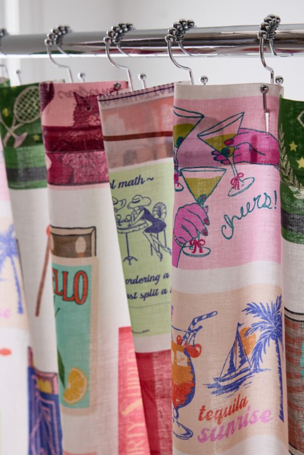 Slide View: 3: Matchbox Shower Curtain