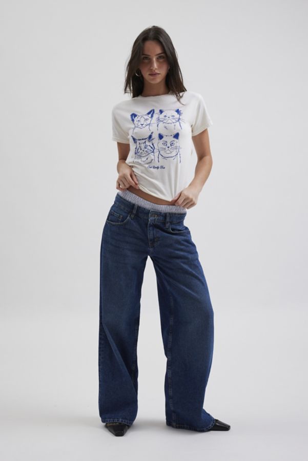 Slide View: 4: Cat Lady Era Slim Graphic Tee