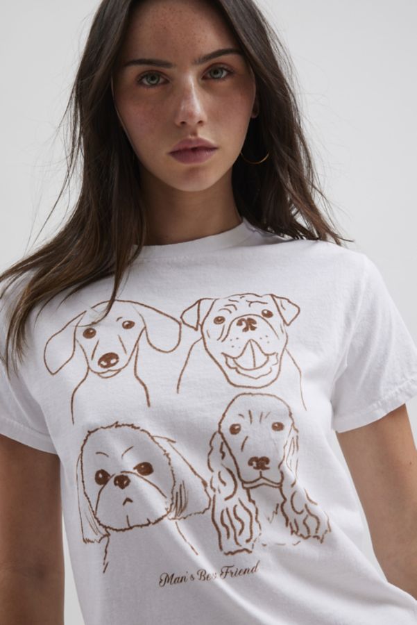 Slide View: 1: Man’s Best Friend Dog Slim Graphic Tee