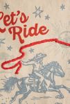 Thumbnail View 3: Let’s Ride Embroidered Western Flag Tapestry