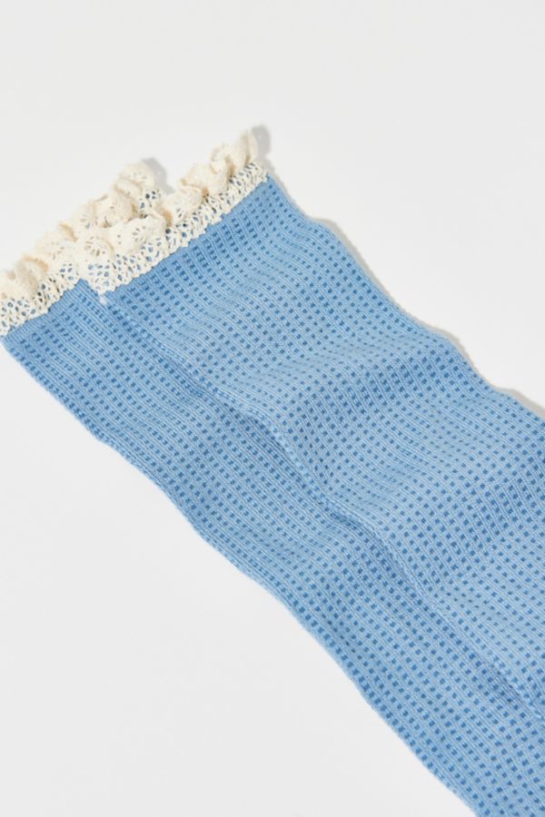 Slide View: 2: Waffle Knit Knee High Sock