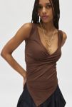 Thumbnail View 1: Silence + Noise Dakota Ruched Asymmetric Wrap Top