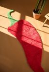 Thumbnail View 1: Chili Pepper Shaped Tufted Shag Rug