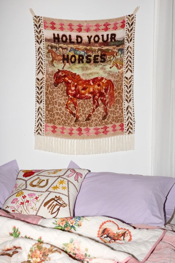 Slide View: 1: Hold Your Horses Wall Hanging