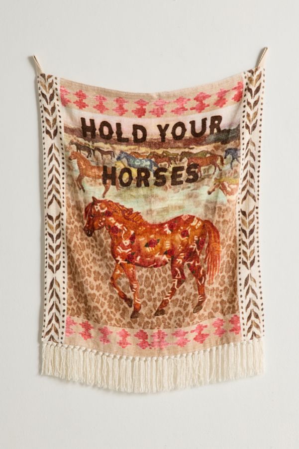 Slide View: 2: Hold Your Horses Wall Hanging