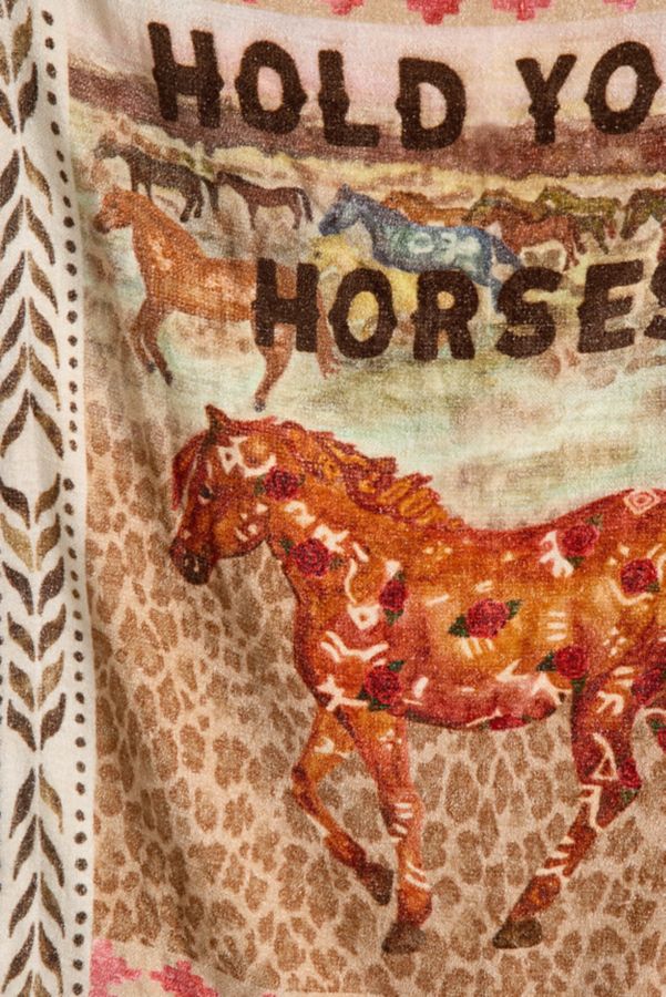 Slide View: 3: Hold Your Horses Wall Hanging