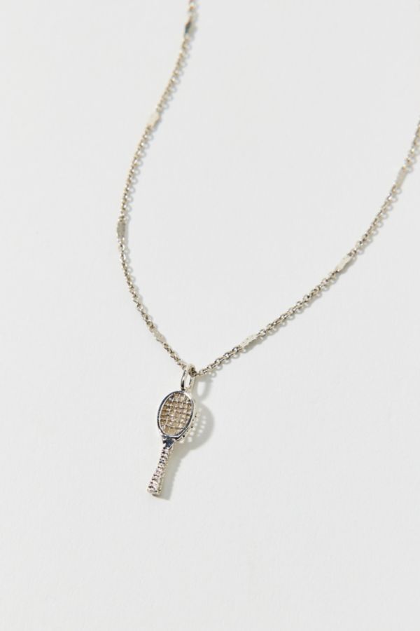 Slide View: 1: 14k Gold Plated Retro Charm Necklace