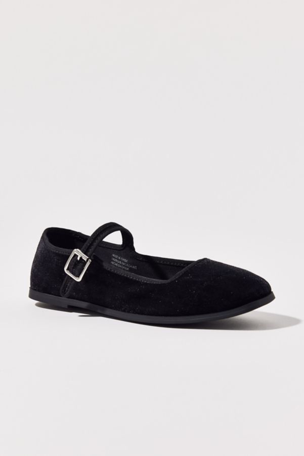 Slide View: 3: UO Madeline Velvet Mary Jane Ballet Flat