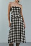 Thumbnail View 1: Kimchi Blue Andy Plaid Strapless Midi Dress