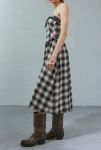 Thumbnail View 4: Kimchi Blue Andy Plaid Strapless Midi Dress