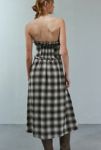 Thumbnail View 5: Kimchi Blue Andy Plaid Strapless Midi Dress