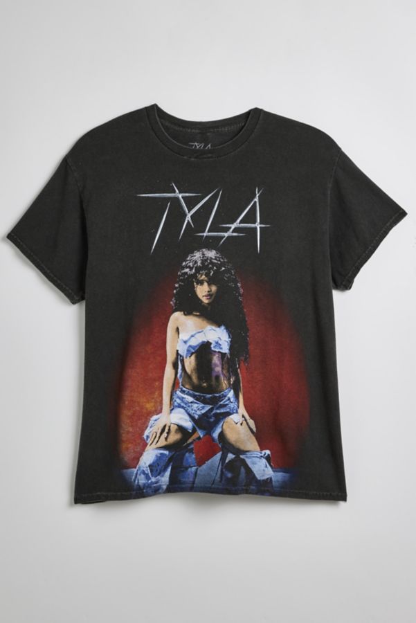 Slide View: 1: T-shirt Tyla en Coton Lavé Graphique