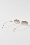 Thumbnail View 3: Rimless Micro Oval Sunglasses