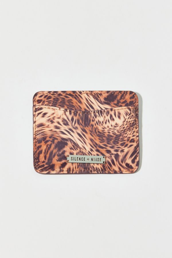 Slide View: 1: Silence + Noise Animal Print Cardholder Wallet