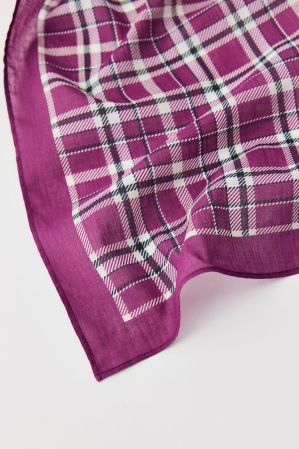 Slide View: 2: Plaid Cotton Bandana