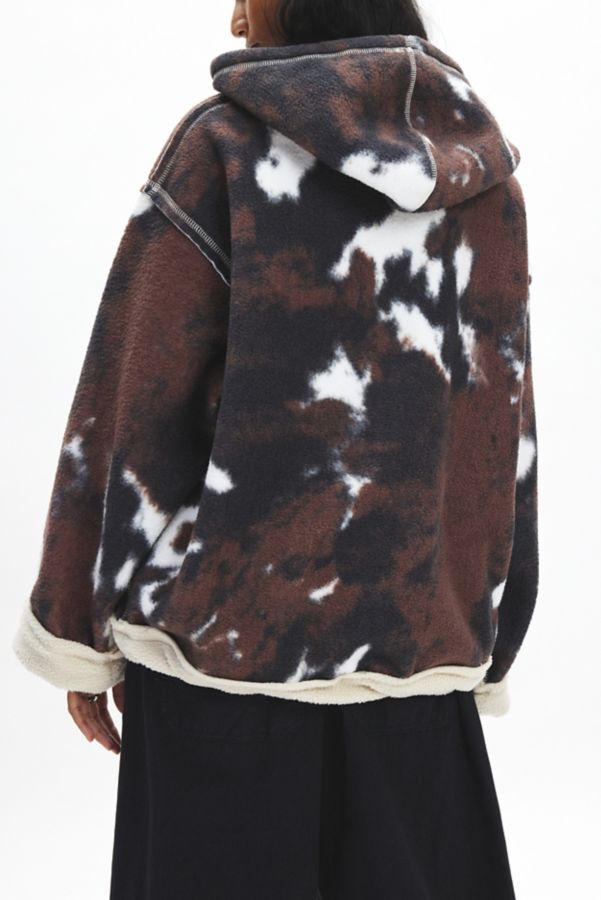 Slide View: 4: BDG Keaton Oversized Fleece Lined Hoodie Sweatshirt