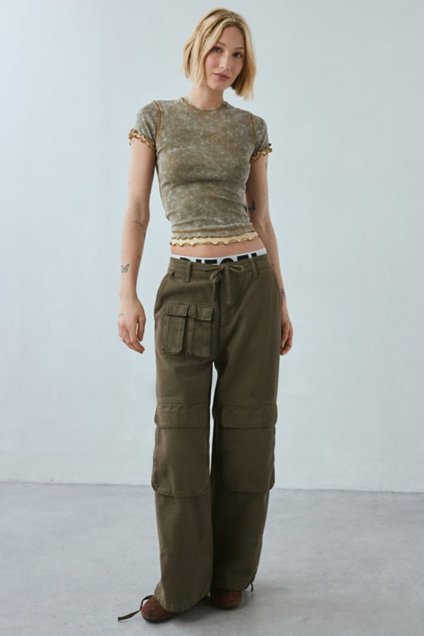 Slide View: 3: Diesel T-Flu Knit Crop Top