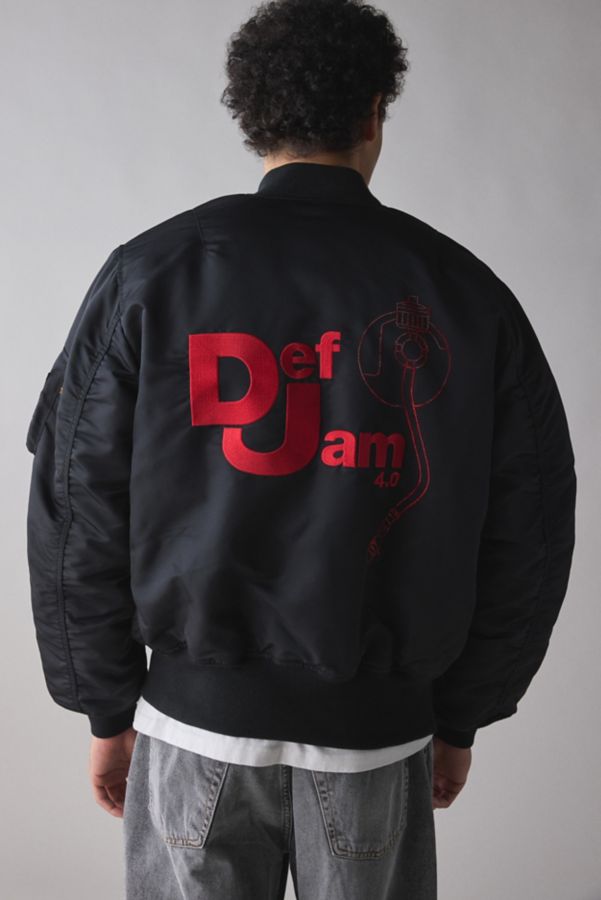 Slide View: 2: Alpha Industries Def Jam 40th Anniversary MA-1 Bomber Jacket