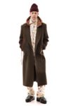 Thumbnail View 4: LC23 Hooded Shetland Wool Longline Coat