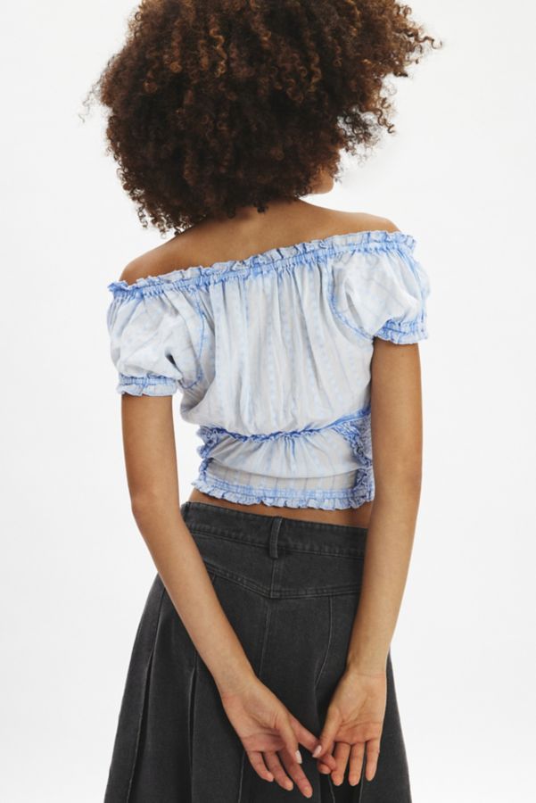 Slide View: 3: Kimchi Blue Nicole Scoop Neck Cropped Blouse