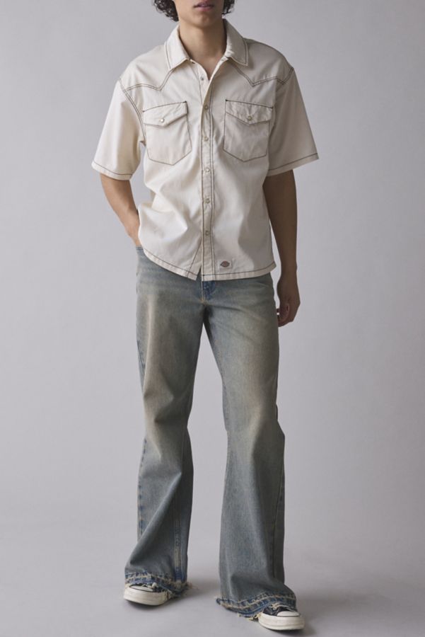 Slide View: 3: Dickies River Ranch Western Short Sleeve Shirt