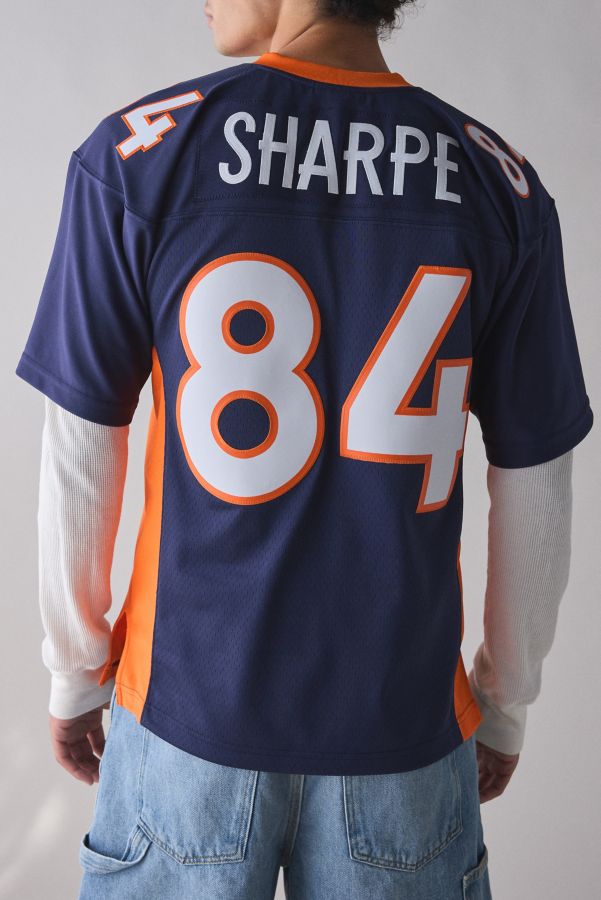 Slide View: 2: Mitchell & Ness NFL Denver Broncos 1998 Shannon Sharpe Throwback Football Jersey