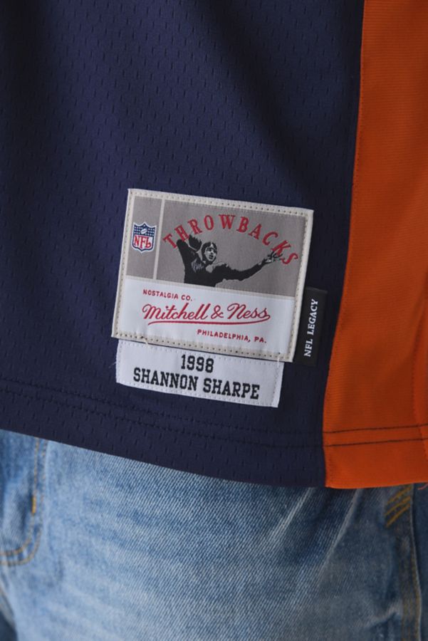 Slide View: 4: Mitchell & Ness NFL Denver Broncos 1998 Shannon Sharpe Throwback Football Jersey