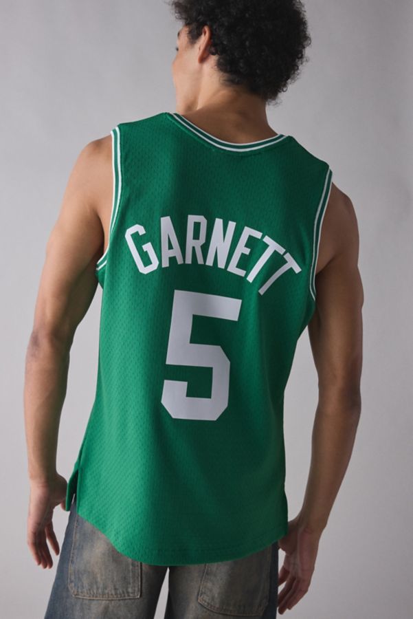 Slide View: 2: Mitchell & Ness NBA Boston Celtics 2007 Kevin Garnett Throwback Basketball Jersey Tank Top