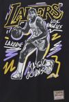 Thumbnail View 2: Mitchell & Ness NBA Magic Johnson Los Angeles Lakers Chalked Up Graphic Tee