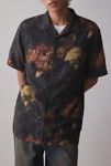 Thumbnail View 1: Thrills Beauty In Darkness Short Sleeve Button-Down Shirt