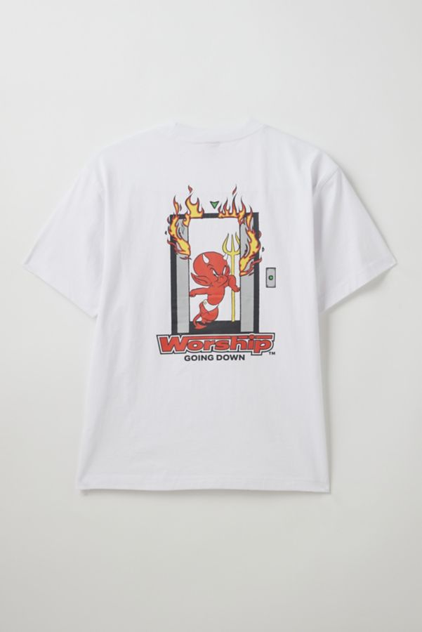 Slide View: 1: WORSHIP SUPPLIES Basement Graphic Tee