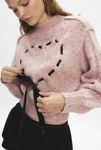 Thumbnail View 1: Kimchi Blue Elise Heart Ribbon Mockneck Pullover Sweater