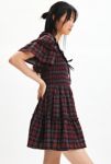 Thumbnail View 4: Kimchi Blue Juniper Plaid Ribbon Trim Mini Dress