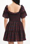 Thumbnail View 5: Kimchi Blue Juniper Plaid Ribbon Trim Mini Dress