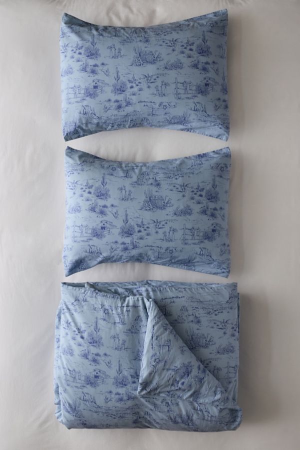 Slide View: 2: Western Toile Duvet Set