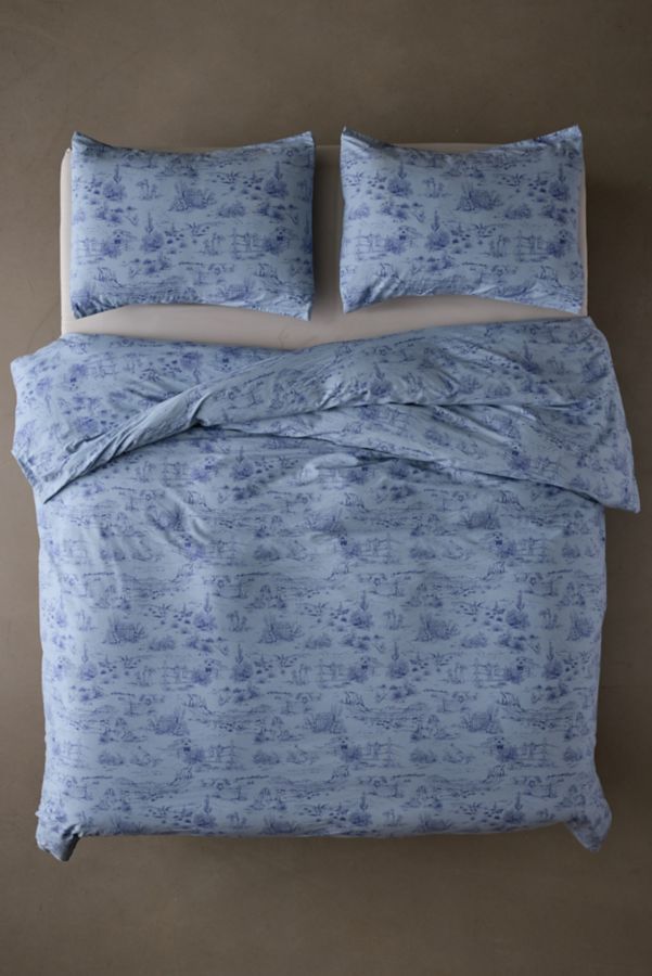 Slide View: 3: Western Toile Duvet Set