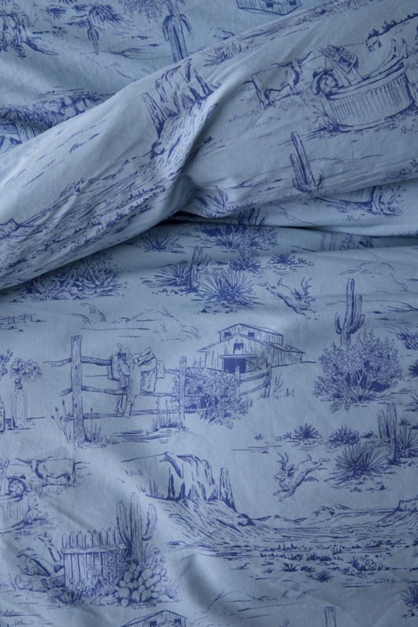 Slide View: 4: Western Toile Duvet Set