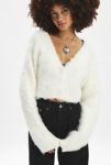 Thumbnail View 1: Kimchi Blue Adaline Cropped Fuzzy Knit Cardigan