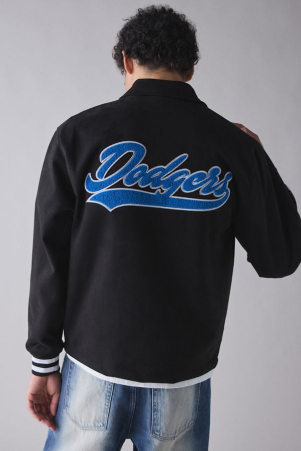 Slide View: 2: Mitchell & Ness MLB Los Angeles Dodgers Oversweep Coach Jacket